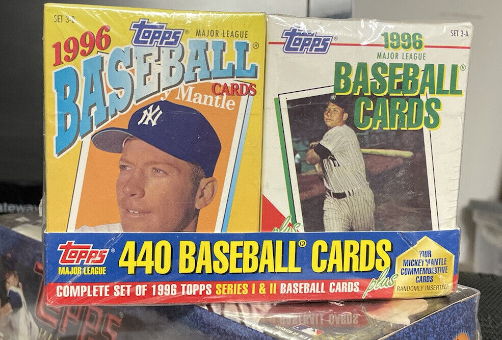 1996 - TOPPS BASEBALL FACTORY SEALED SETS SERIES 1 & 2 CEREAL BOX FACTORY SETS