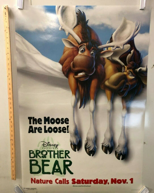 Disney Brother Bear Original Promo Movie Theater Poster "The Moose Are Loose"