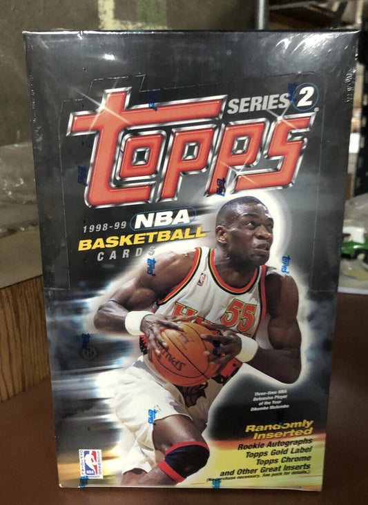 1998-99 TOPPS SERIES 2 BASKETBALL CARDS FACTORY SEALED HOBBY BOX NOWITZKI KOBE