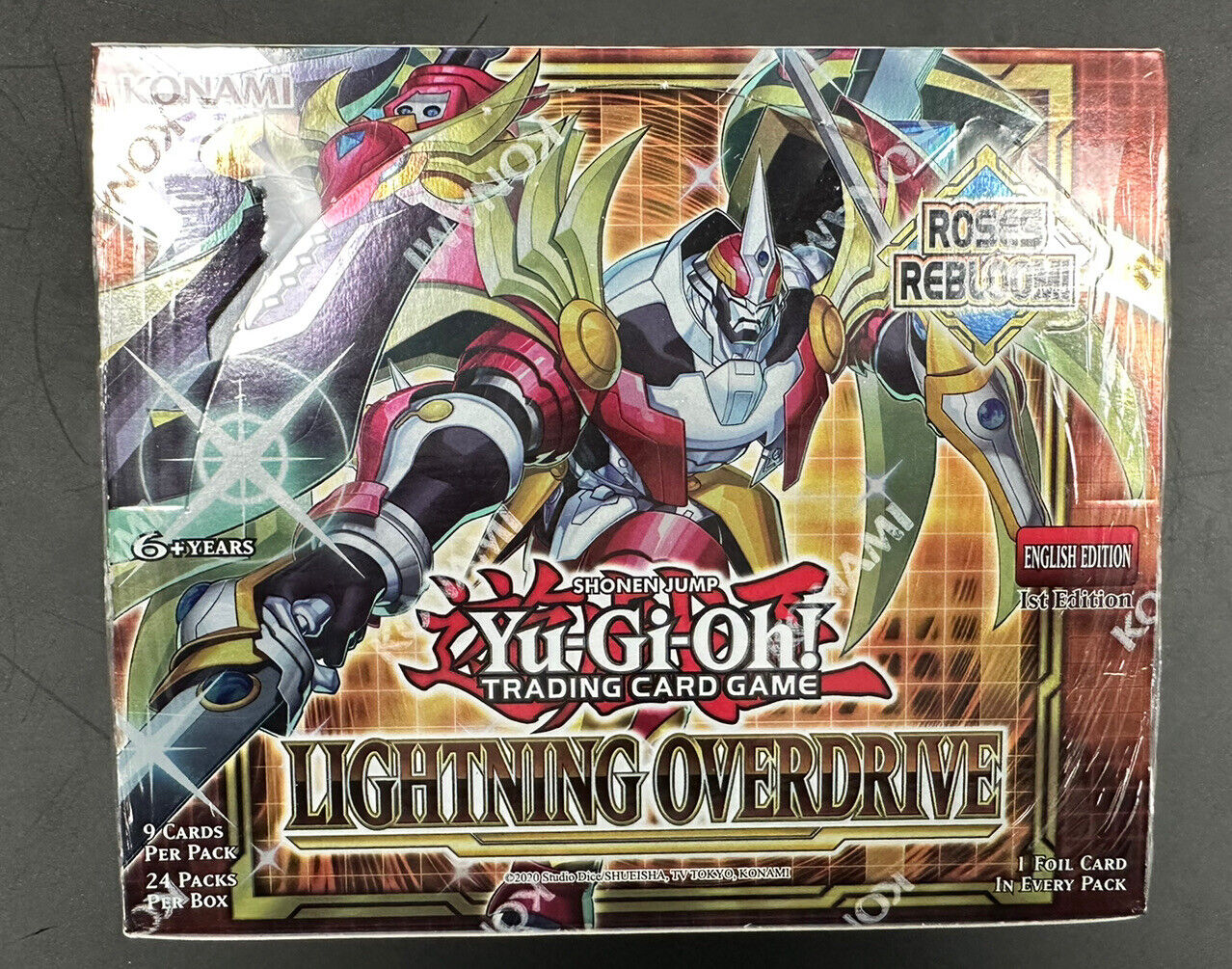 YUGIOH LIGHTNING OVERDRIVE BOOSTER BOX FACTORY SEALED English 1st Edition