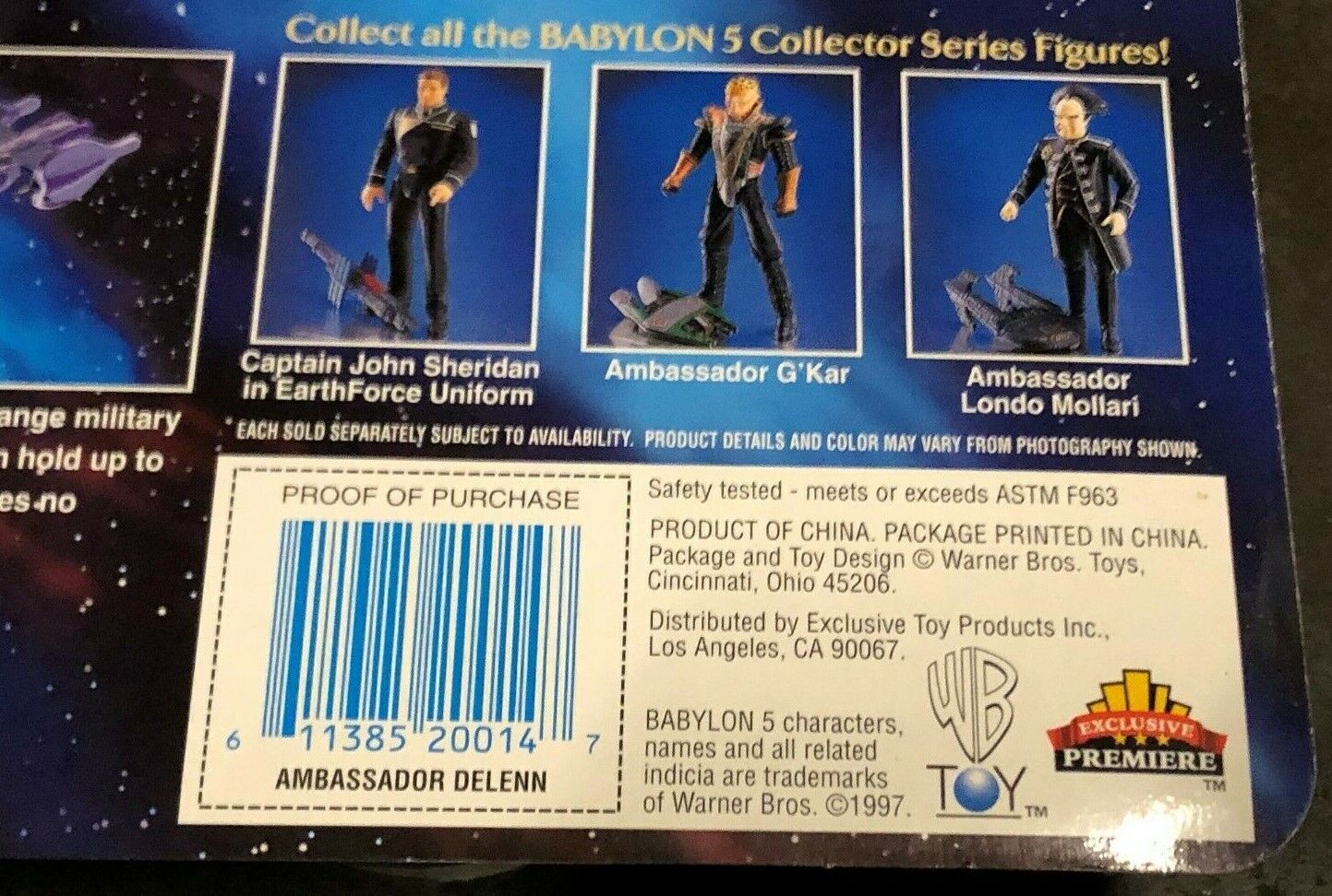 Babylon 5 - Ambassador Delenn -- Action Figure w/Minbari Flyer NIB Variant