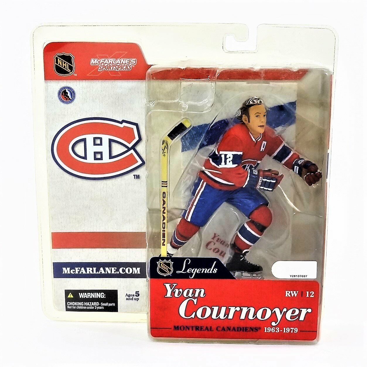 2004 YVAN COURNOYER MCFARLANE LEGENDS HOCKEY FIGURE SEALED NIP 