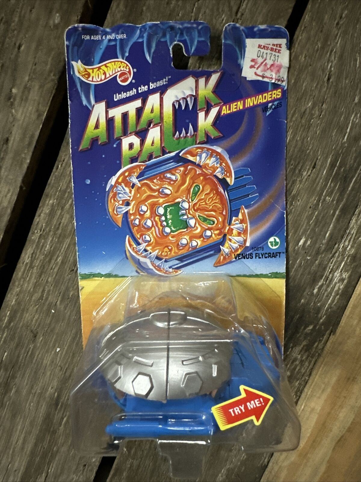 1993 Hot Wheels Attack Pack Venus Flycraft Alien Invaders FREE SHIPPING