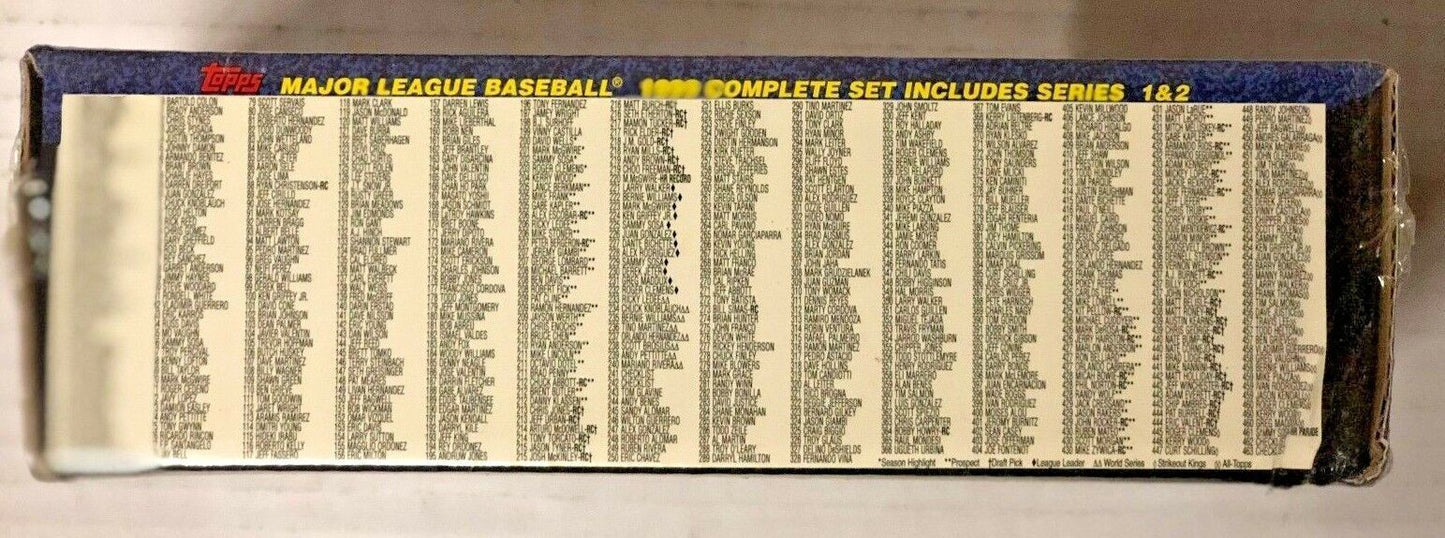 1999 Topps Factory Sealed Baseball Hobby Set 462 Cards Series 1 & 2 Derek Jeter