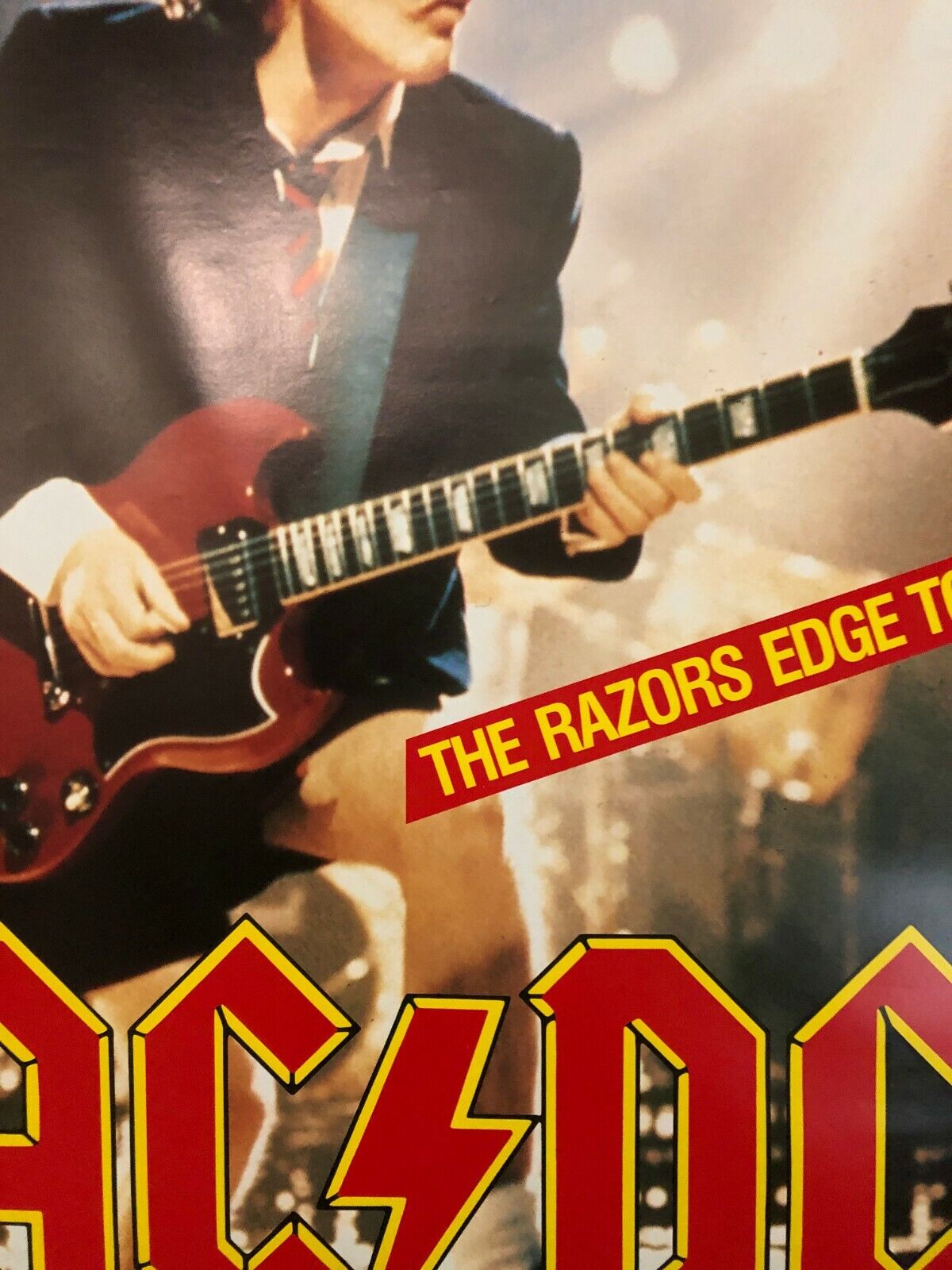 AC/DC The Razors Edge Tour 1991 Poster In Frankfurt At Festhalle German Rock