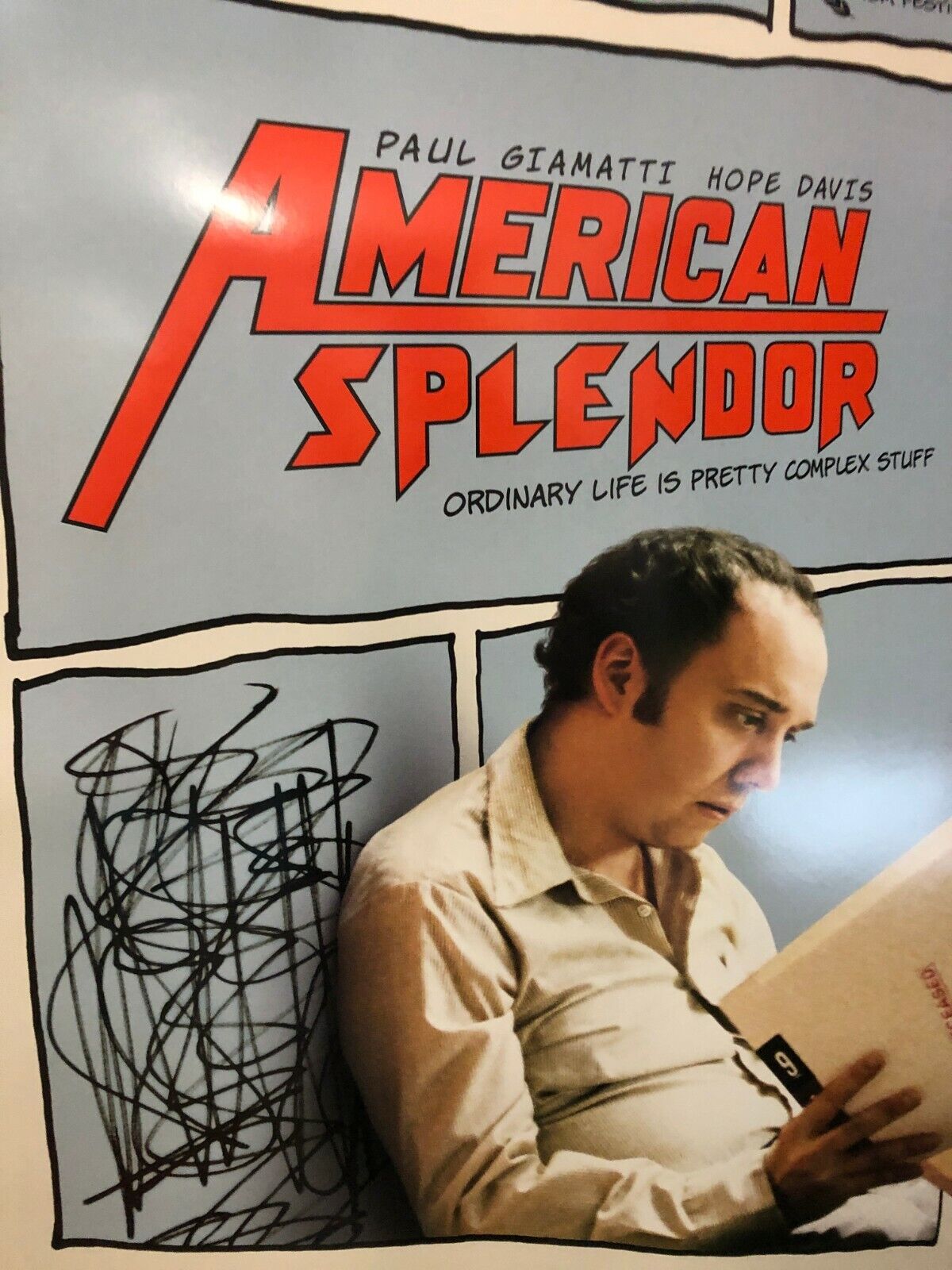 American Splendor Original Movie Theater Promo Poster Paul Giamatti Hope Davis