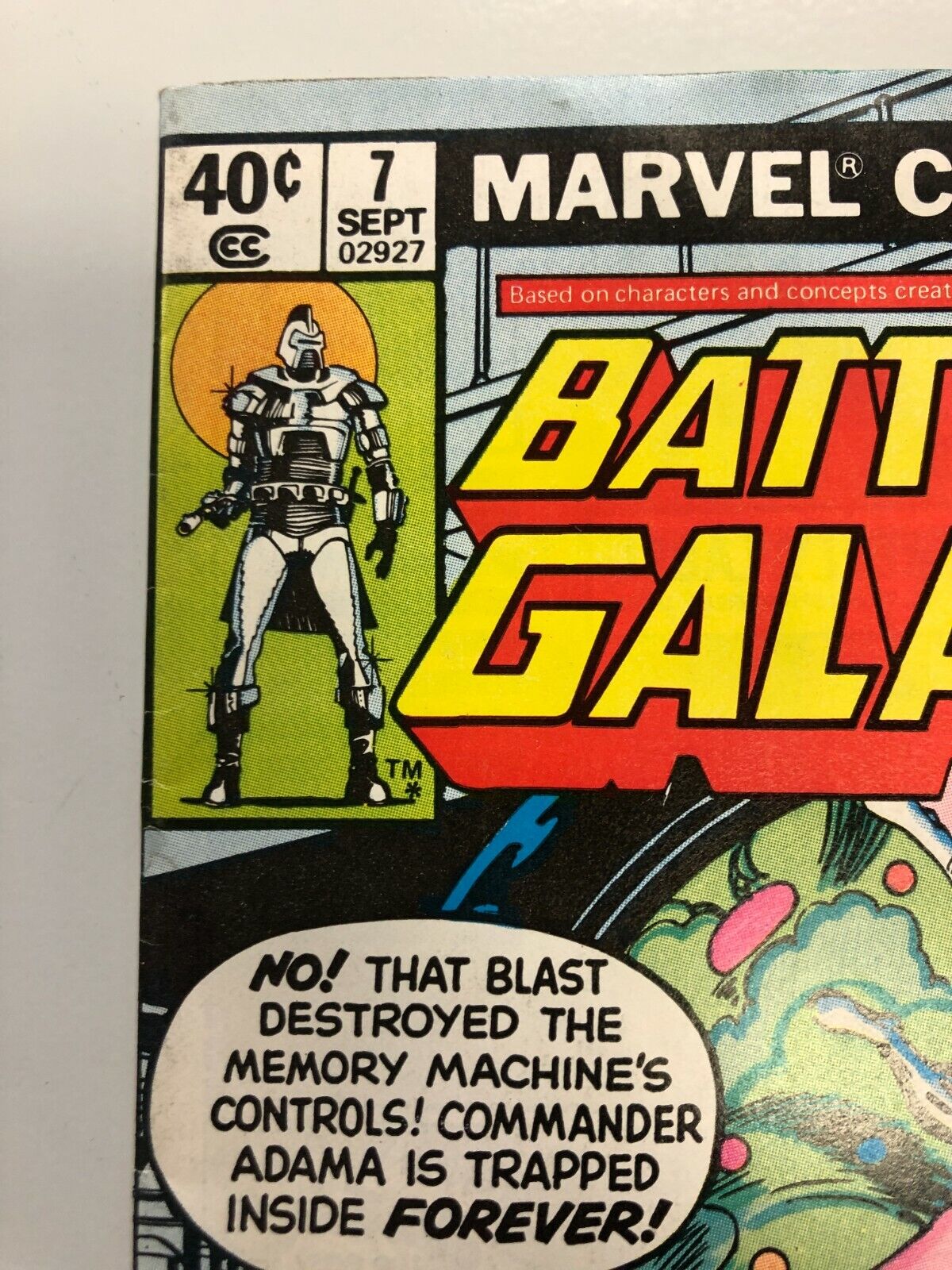 COMIC BOOK Marvel Comics Battlestar Galactica 1979 #7 Iconic Sci Fi Space 