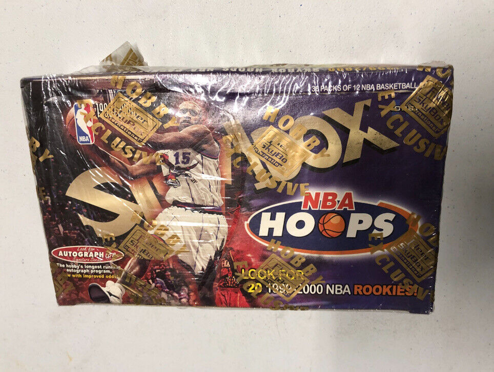 1999-00 SKYBOX NBA HOOPS FACTORY SEALED HOBBY BOX ULTRA RARE Anthony Carter RC