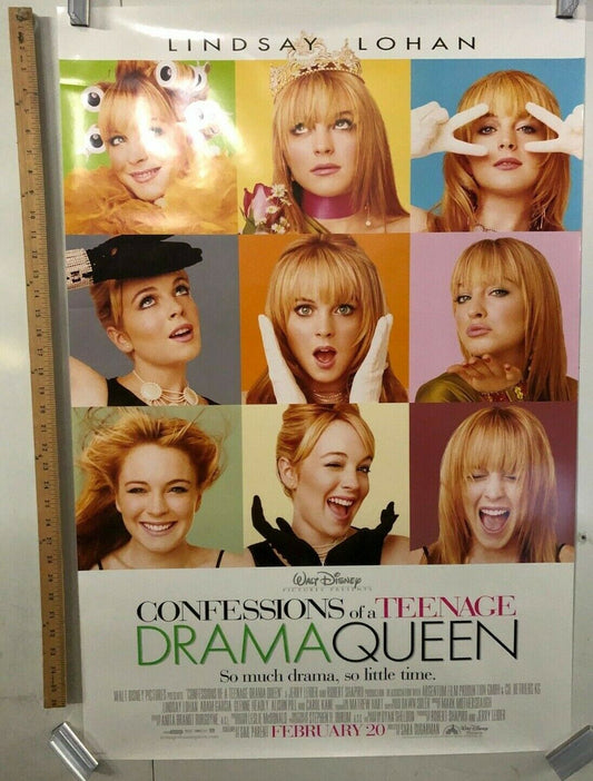 Confessions Of A Teenage Drama Queen Original Movie Theater Promo Poster Lohan