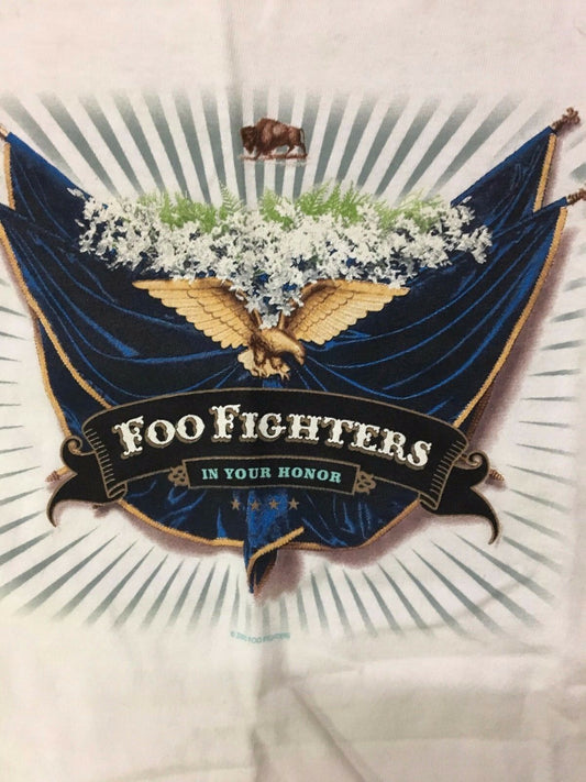 FOO FIGHTERS - IN YOUR HONOR TOUR T-SHIRT - NOS BUFFALO WINGS HONOR MILITARY