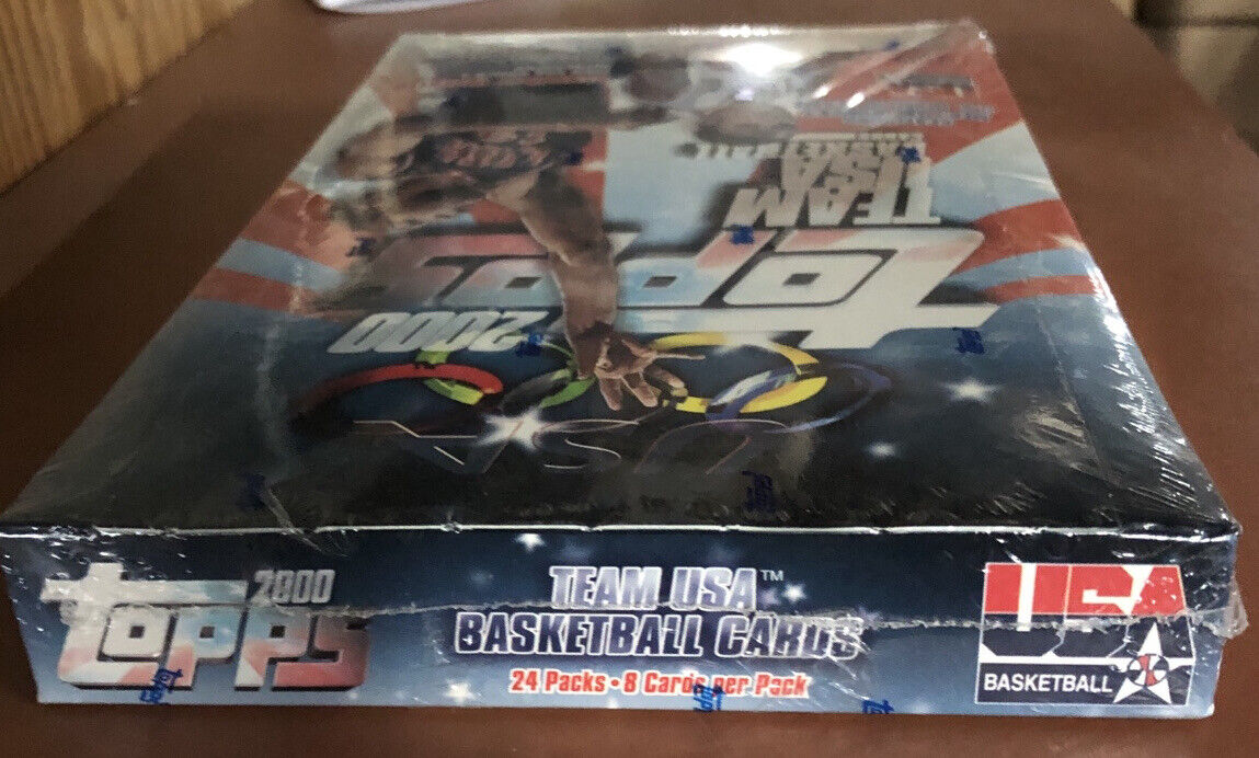 2000 Topps Team USA Basketball Box with 24 New Packs RARE VINTAGE