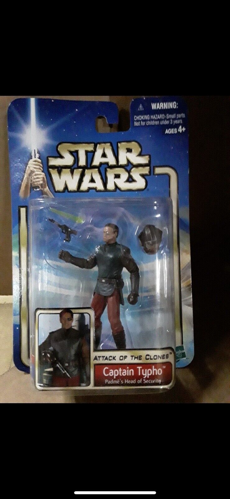 2002 Hasbro, Star Wars, Attack of the Clones, Captain Typho VINTAGE FIGURE RARE