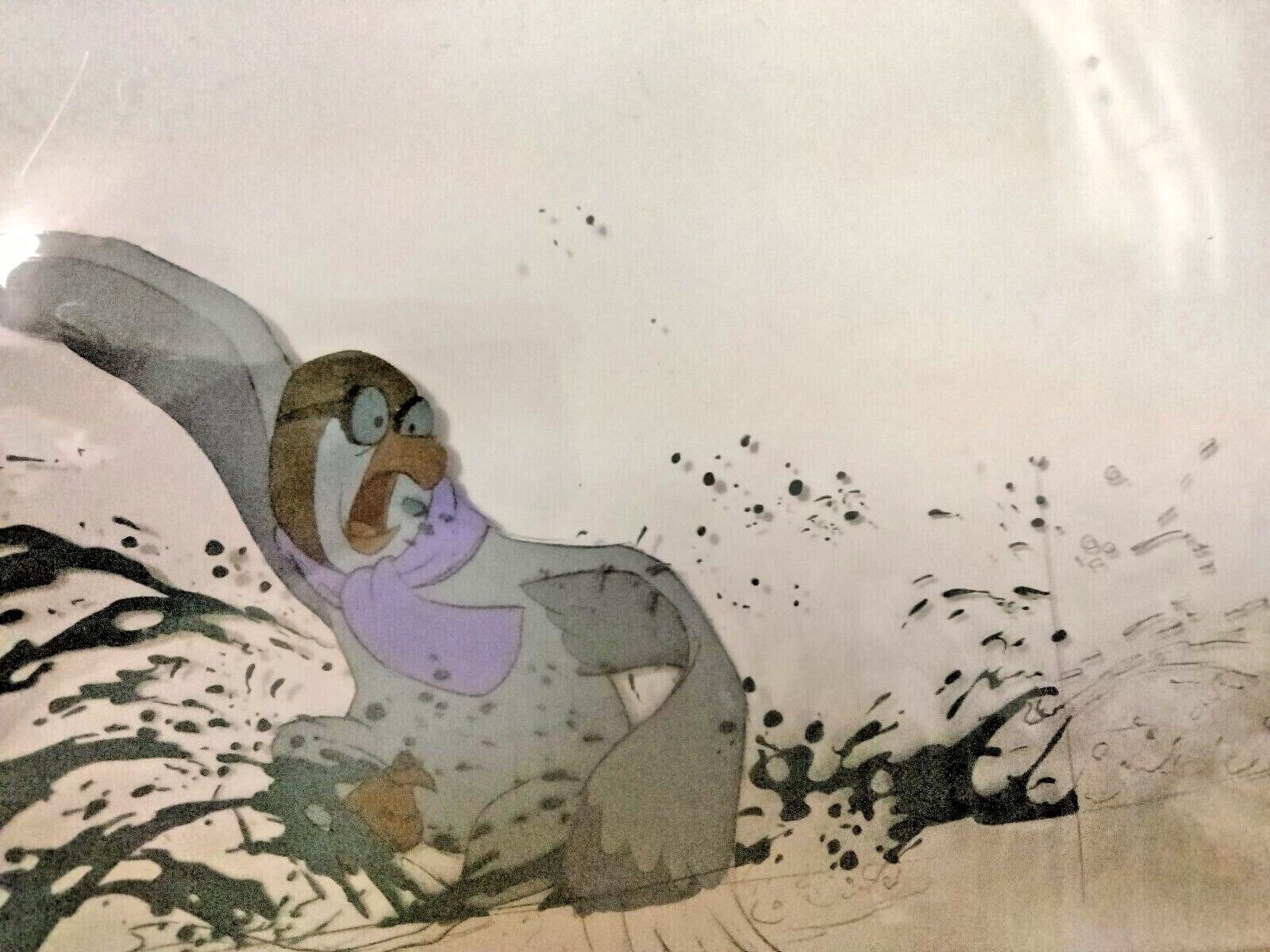 Disney The Rescuers Movie Film Cel Hand Painted 3D Stamped authentic 