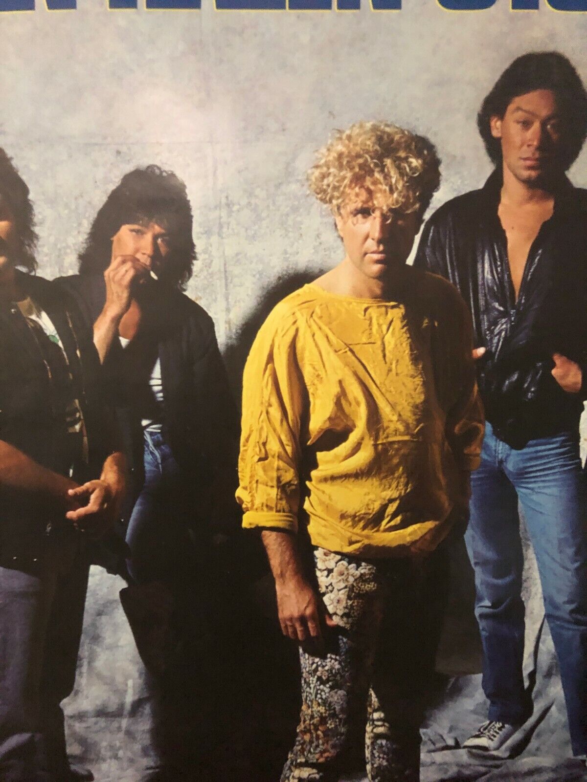 Vintage Van Halen Poster Van Halen 5150 Eddie David Lee Roth Sammy Hagar Rock