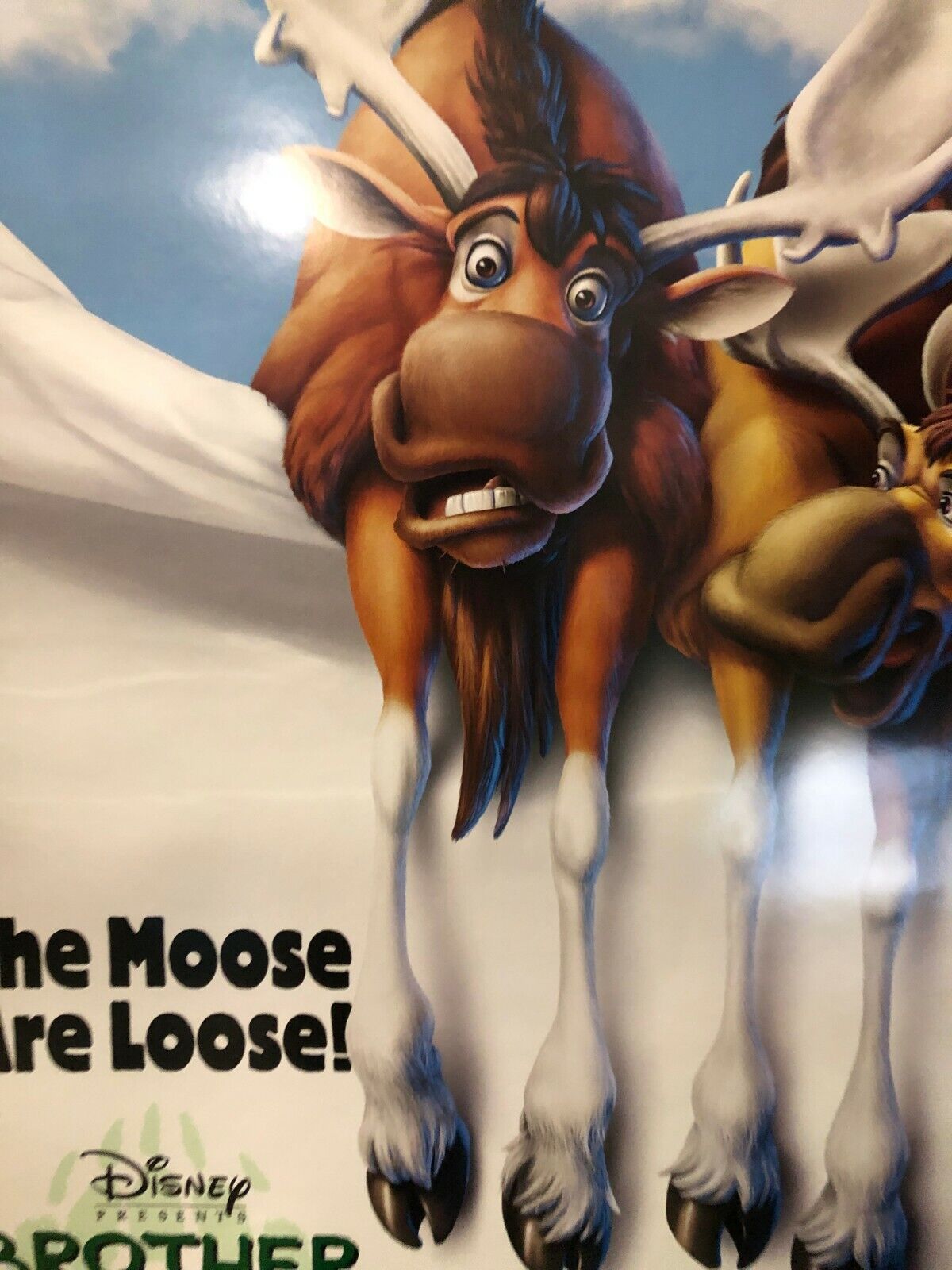 Disney Brother Bear Original Promo Movie Theater Poster "The Moose Are Loose"