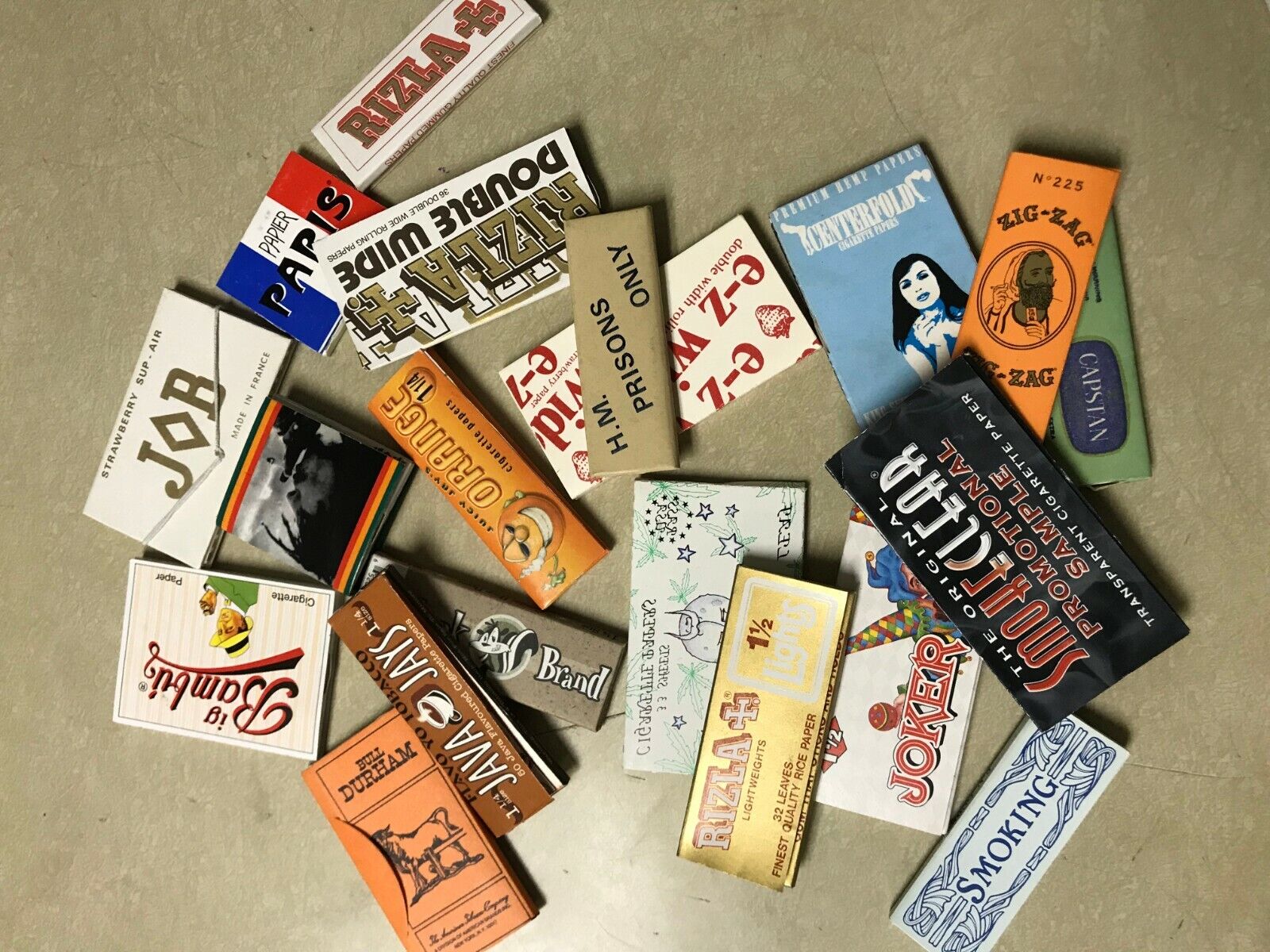 MIXED VARIETY LOT OF 20 Cigarette Rolling Papers Vintage Original Packaging NOS