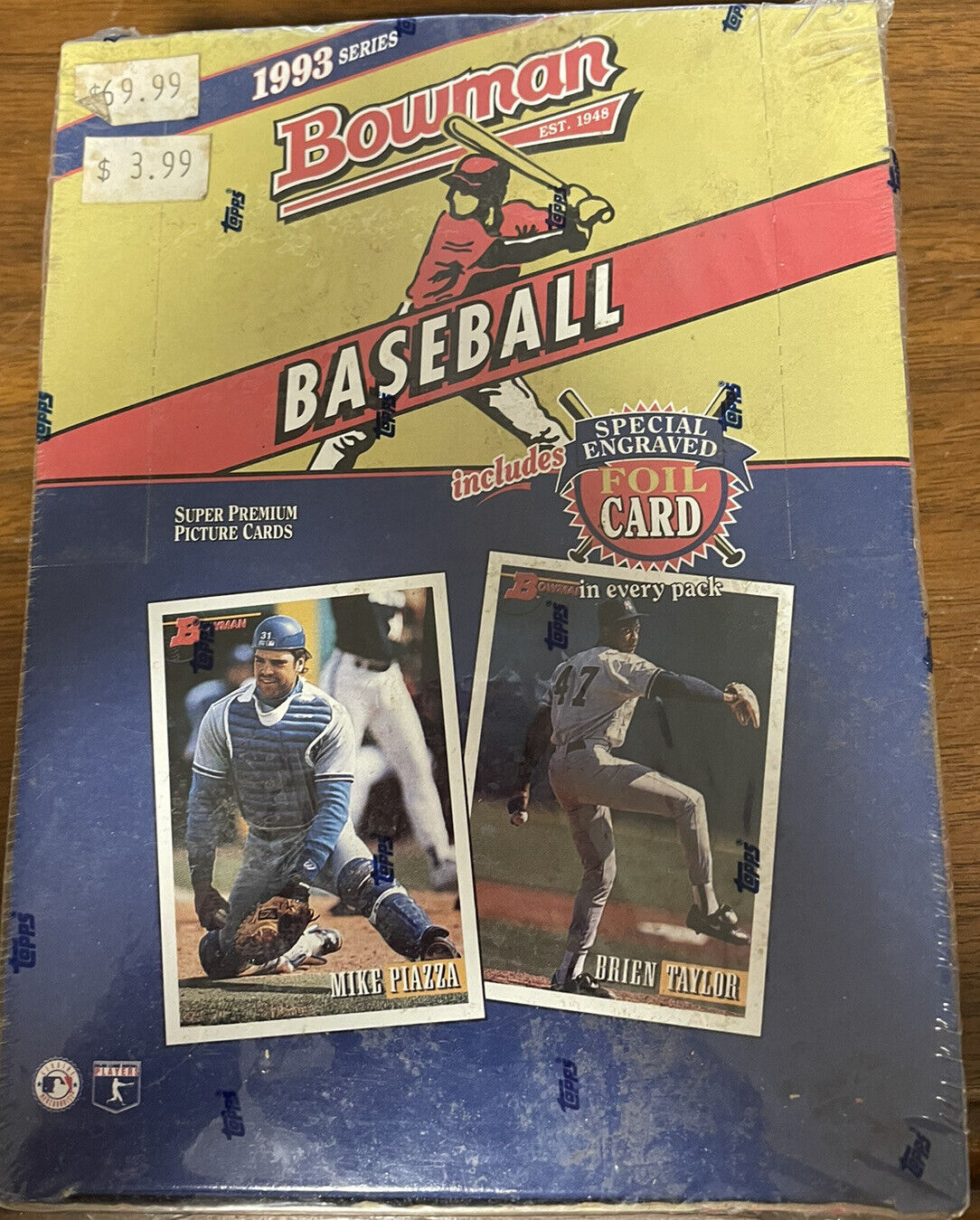 1993 Bowman Baseball Factory Sealed Hobby Box Derek Jeter Rookie CARD CHANCE 