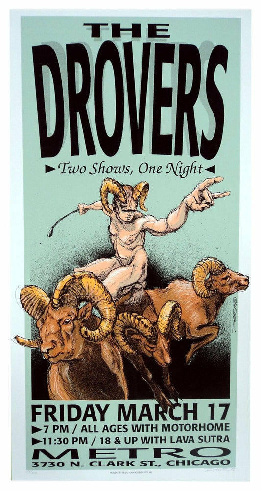 Derek Hess - 1995 - Drovers Poster