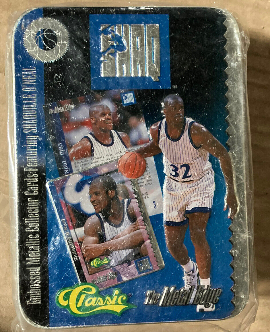 1993-94 Classic The Metal Edge (Shaq) Tin Basketball Set Sealed RARE VINTAGE