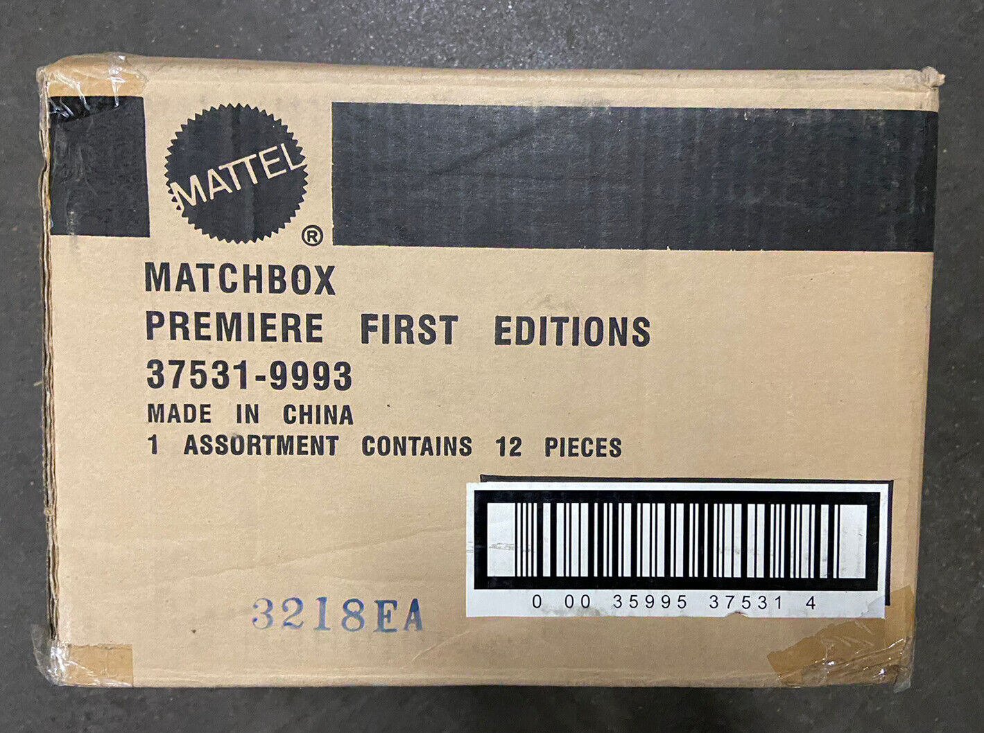 Factory Case Of 12 Mattel Premiere First Editions 37531-9993 Matchbox 3218EA