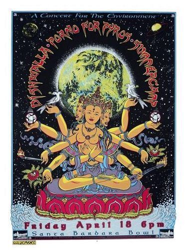 Emek - 1997 - Porno for Pyros Concert Poster Santa Barbara Bowl Santa Barbara CA