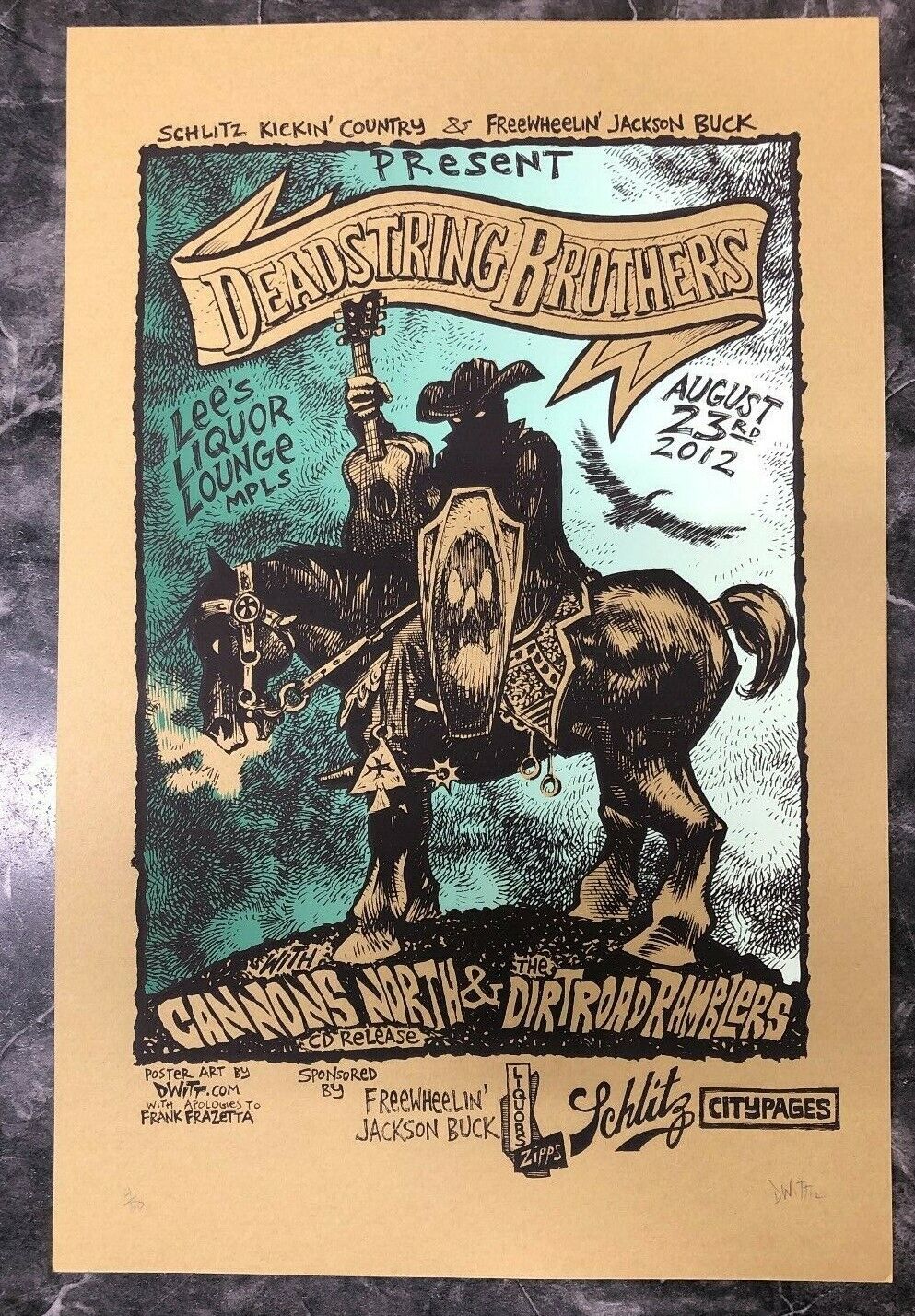 Dwitt - 2012 - Deadstring Brothers W/ Cannons North & The Dirt Road Ramblers