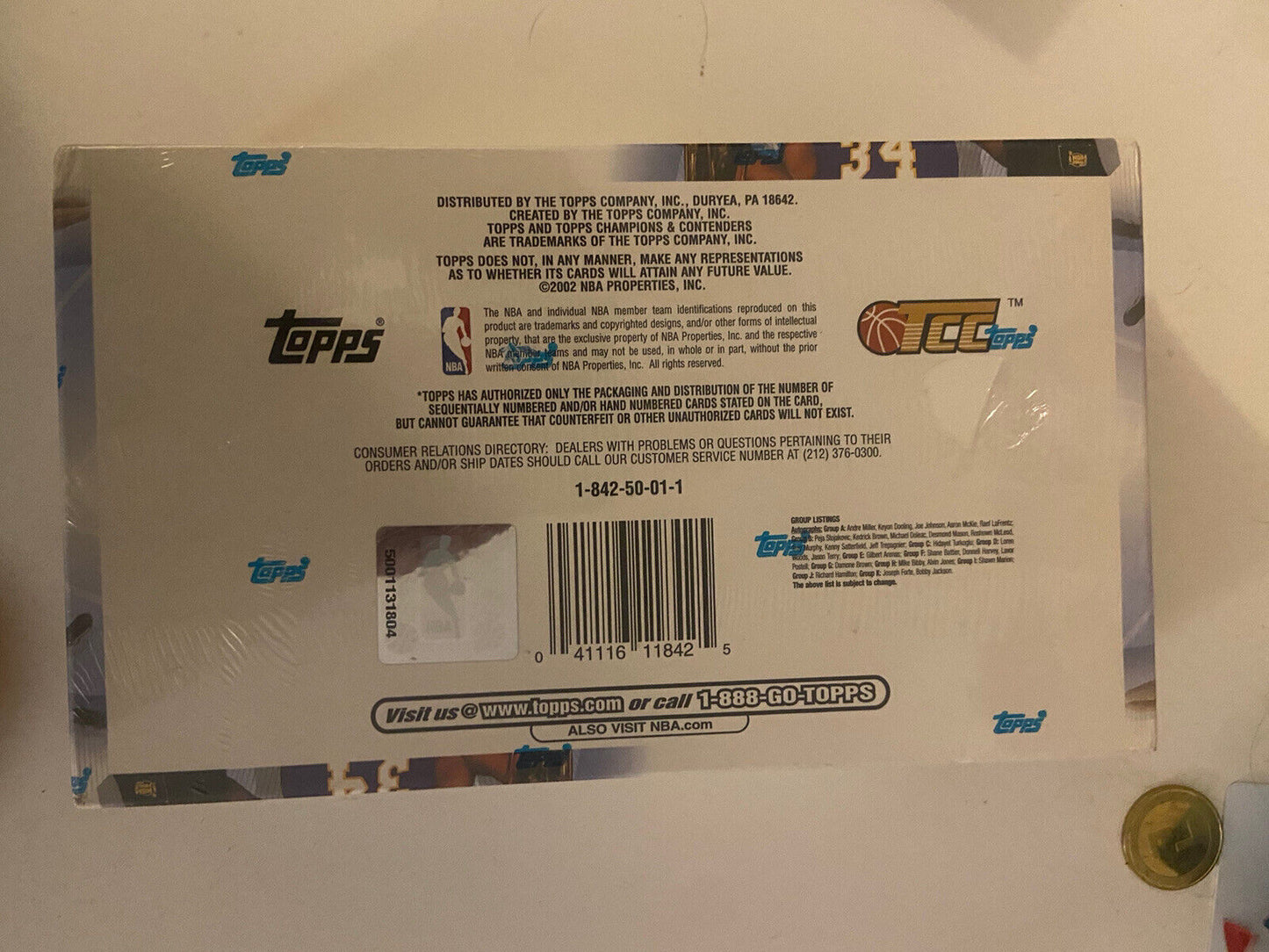 2001-02 TOPPS CHAMPIONS AND CONTENDERS BASKETBALL HOBBY BOX TONY PARKER HOF