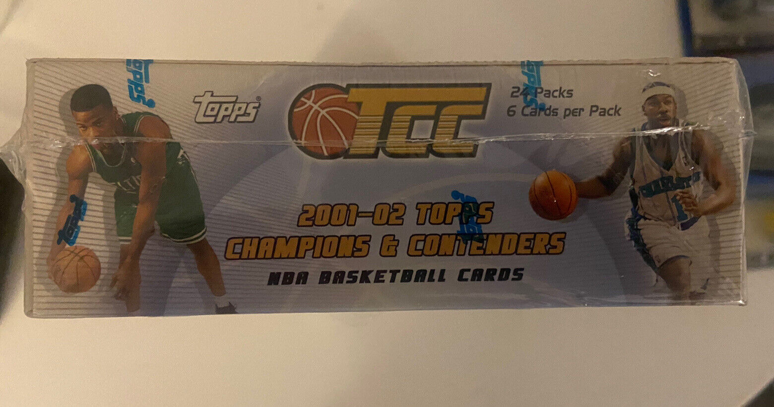 2001-02 TOPPS CHAMPIONS AND CONTENDERS BASKETBALL HOBBY BOX TONY PARKER HOF