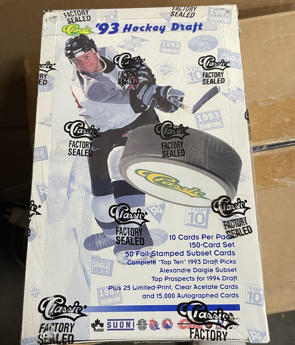 1993 CLASSIC HOCKEY  DRAFT 36 Pack Factory Sealed Box Paul Kariya Manon Rheaume!