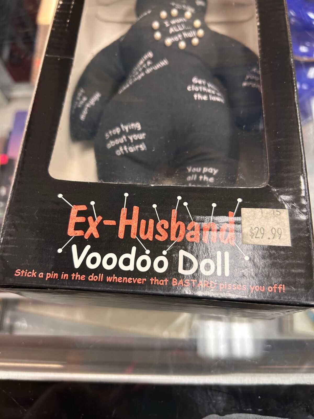 Ex-Husband Voodoo Doll! With 25 Ex Husband Expectations And 10 Pins