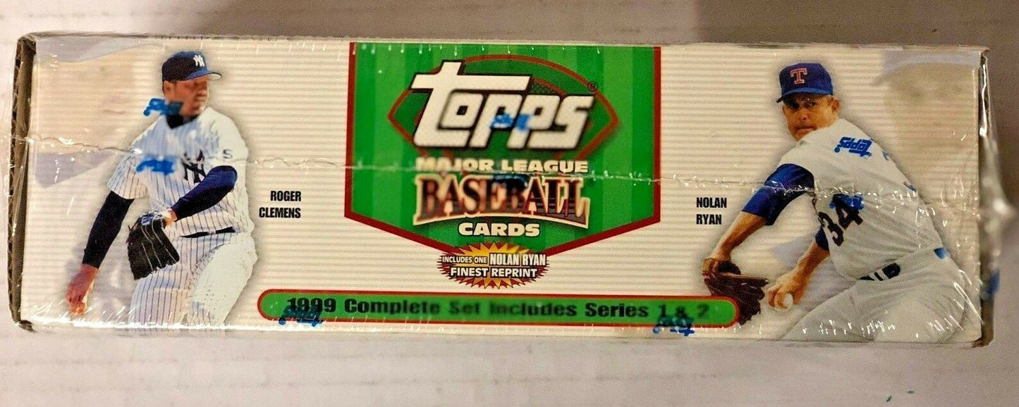 1999 Topps Factory Sealed Baseball Hobby Set Series 1 & 2 Derek Jeter 462 Cards