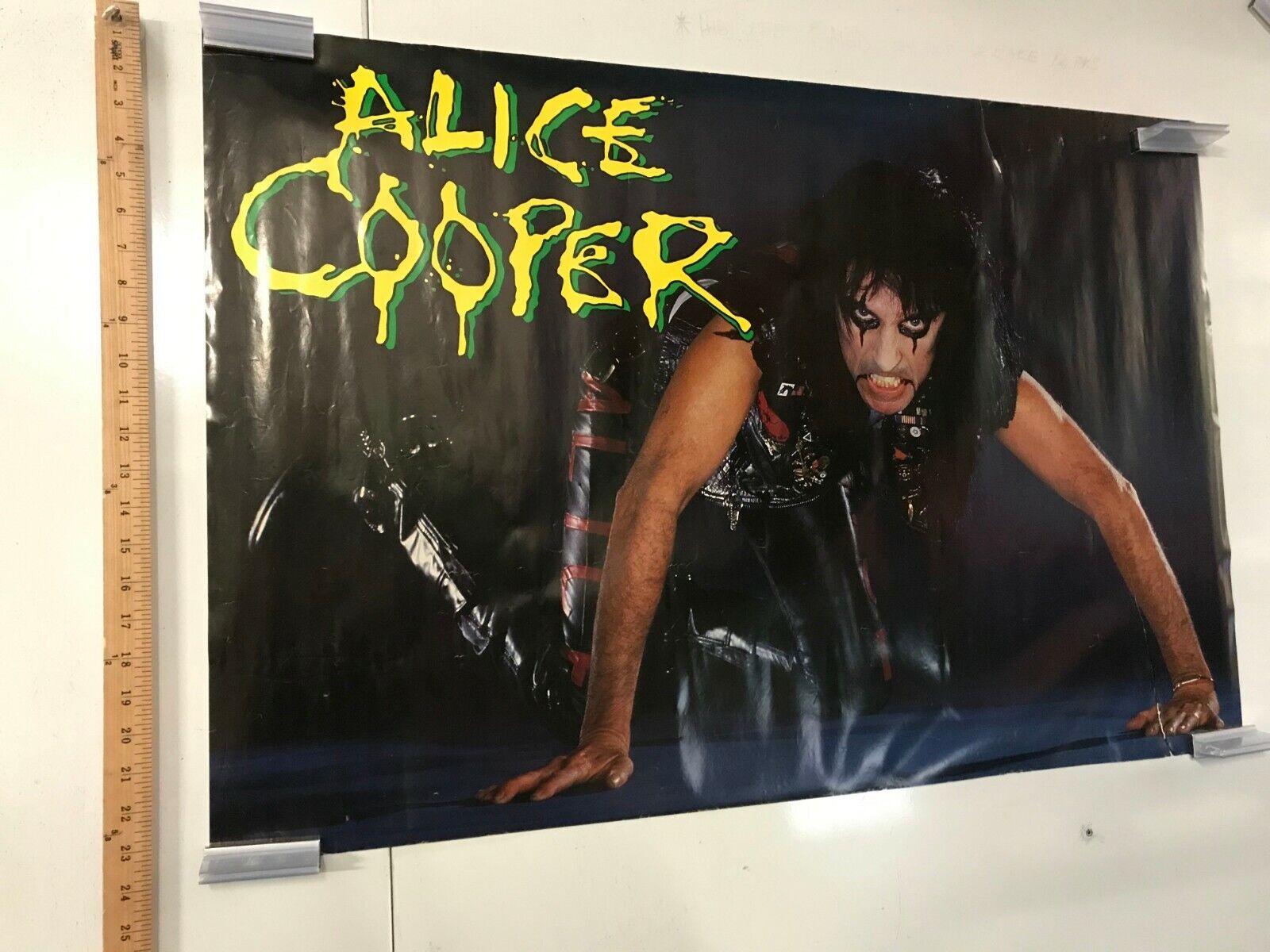 Alice Cooper Vintage 24x36 Poster On All Fours Legendary Rock and Roll Icon NOS