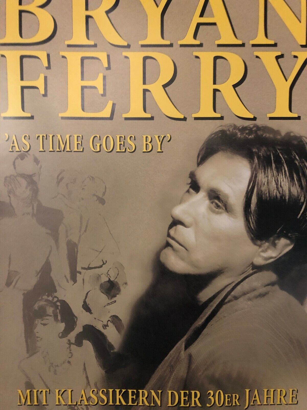 Bryan Ferry As Time Goes By 2000 Poster Roxy Music Classic Musicians Rock