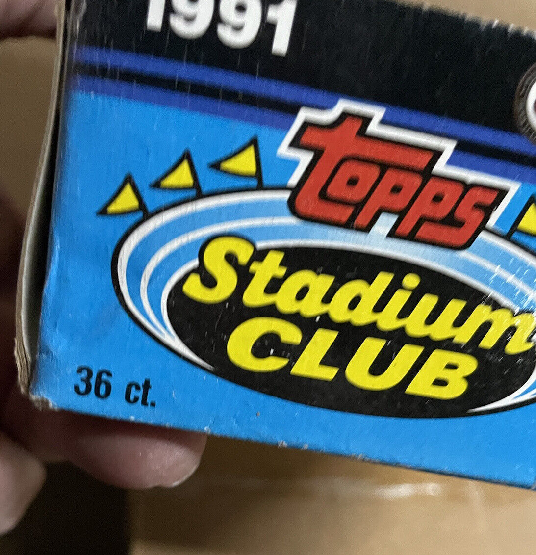 1991 Topps Stadium Club Hockey Unopened Box W/ 36 Sealed Packs