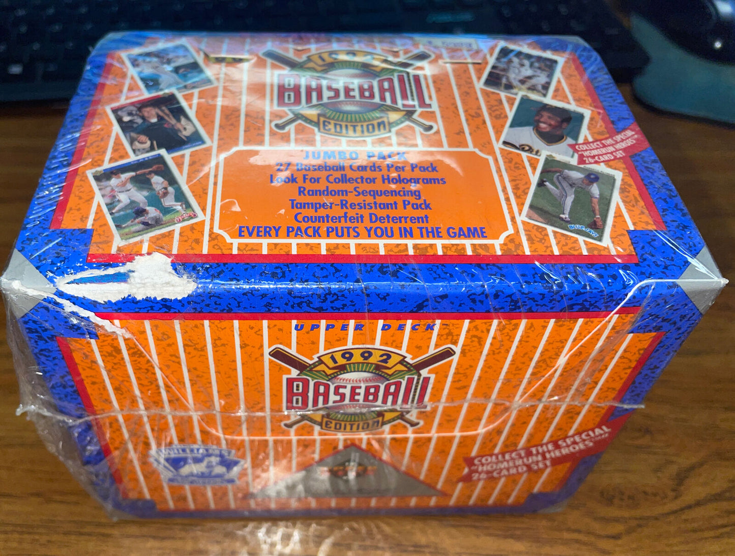 1992 Upper Deck - Low # Baseball Jumbo Box RARE FACTORY SEALED HOMERUN HEROES