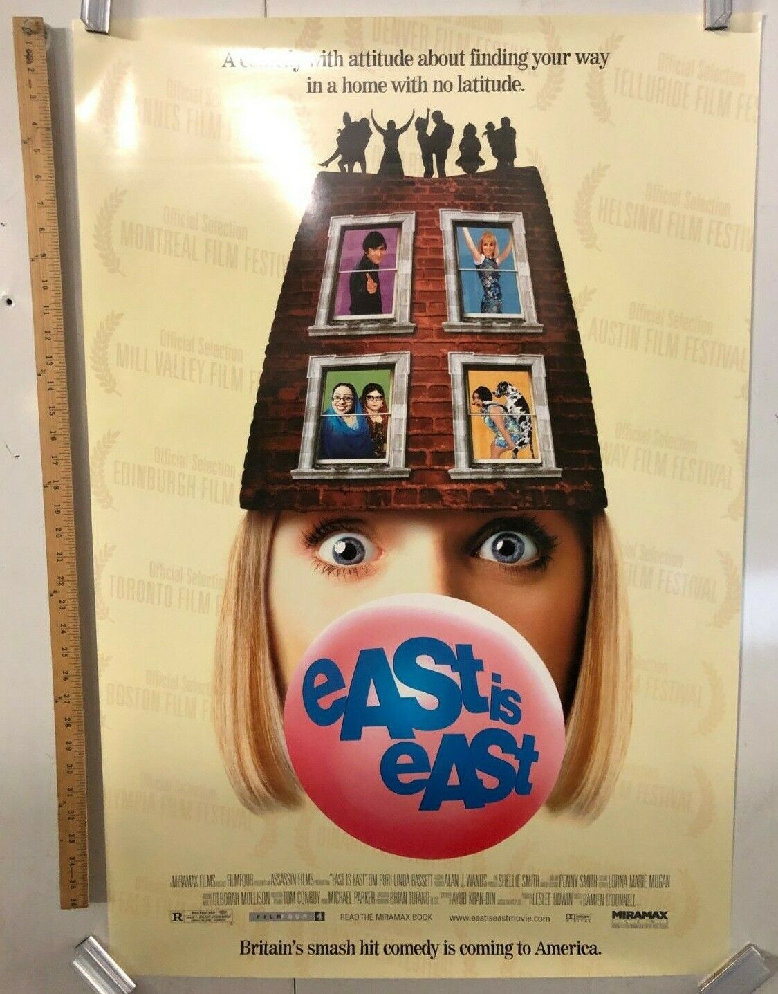 East Is East Original Promo Poster 2000 Miramax Classic Britain's Smash Hit 