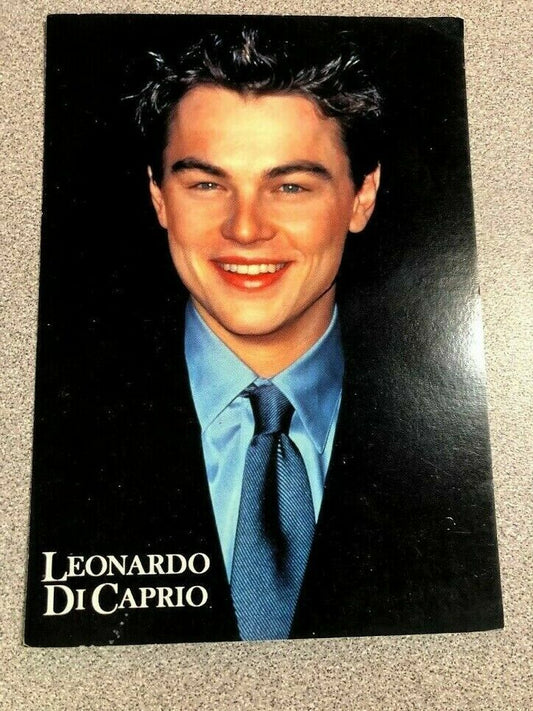 Young Leonardo DeCaprio Vintage European Postcard Shirt & Tie Portrait Titanic