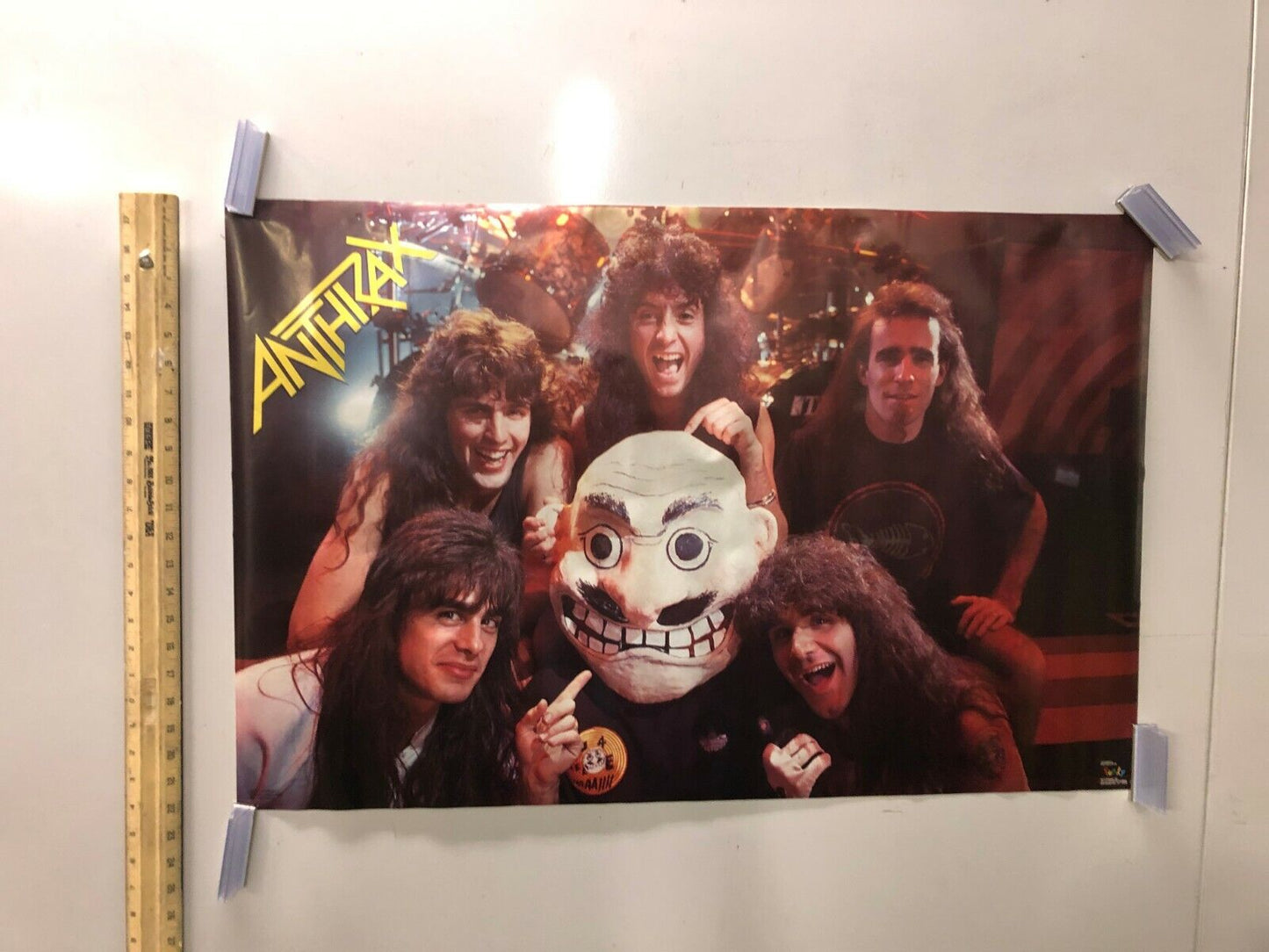 Anthrax 1988 Scott Ian Charlie Benante Frank Bello Funky Poster #3221 EX