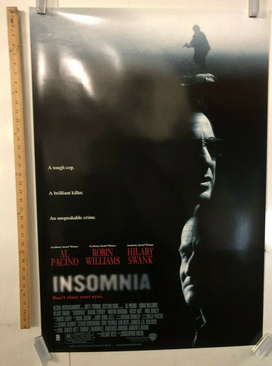 "Insomnia" Original Movie Theater Promo Poster Robin Williams Al Pacino Classic