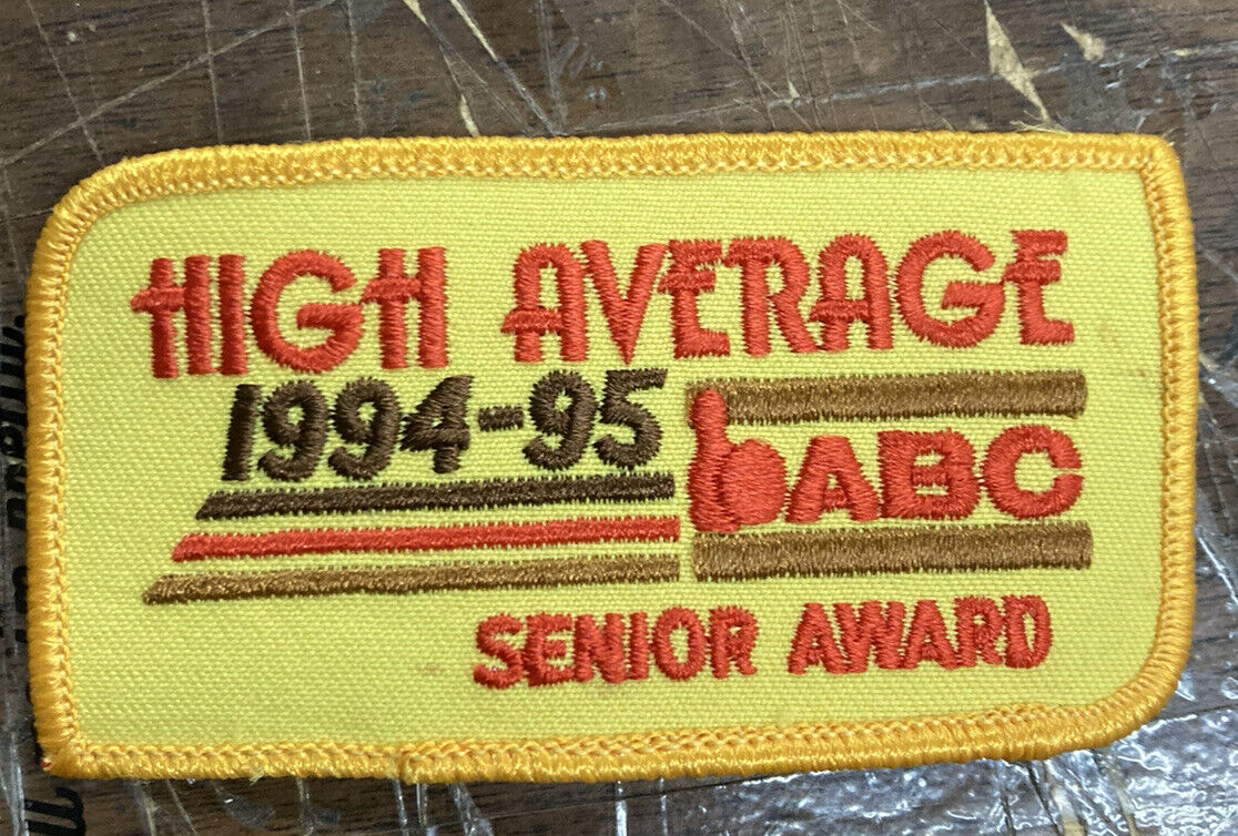 ABC American Bowling Congress High Average 1994-95 Patch Senior Award