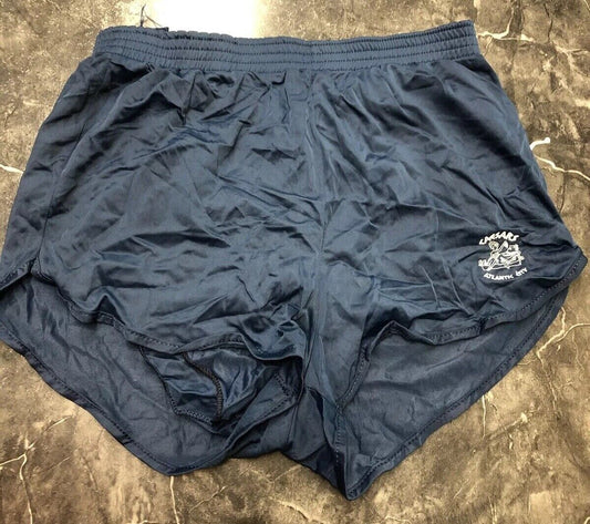 Vtg 80s Ceasar Navy Blue Soffe Athletic Shorts Mens L Lined Nylon Running Trunks