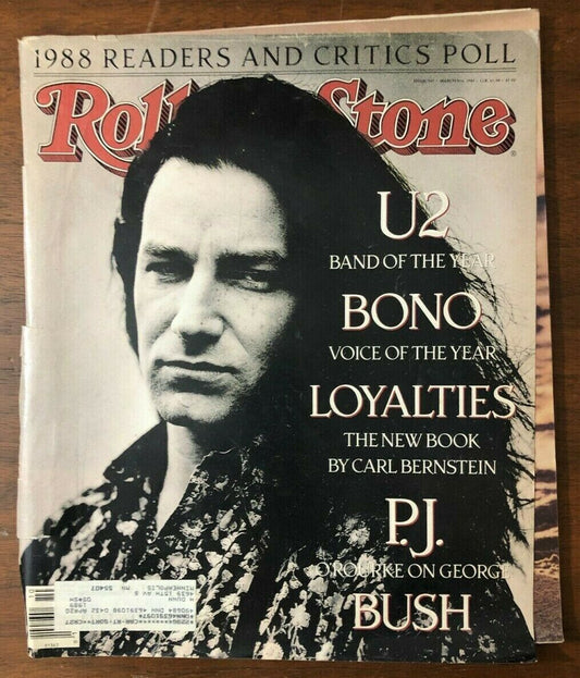 1980's Rolling Stone Magazine U2 Band Of The Year Bono Voice Of The Year 