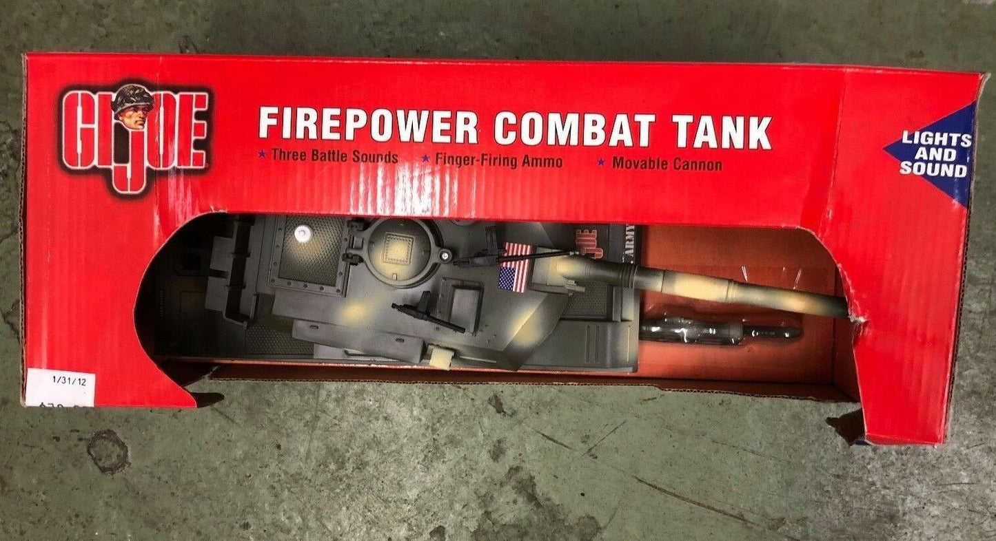 2001 GI Joe Lights and Sound Firepower Combat Tank * Military * Army * VHTF