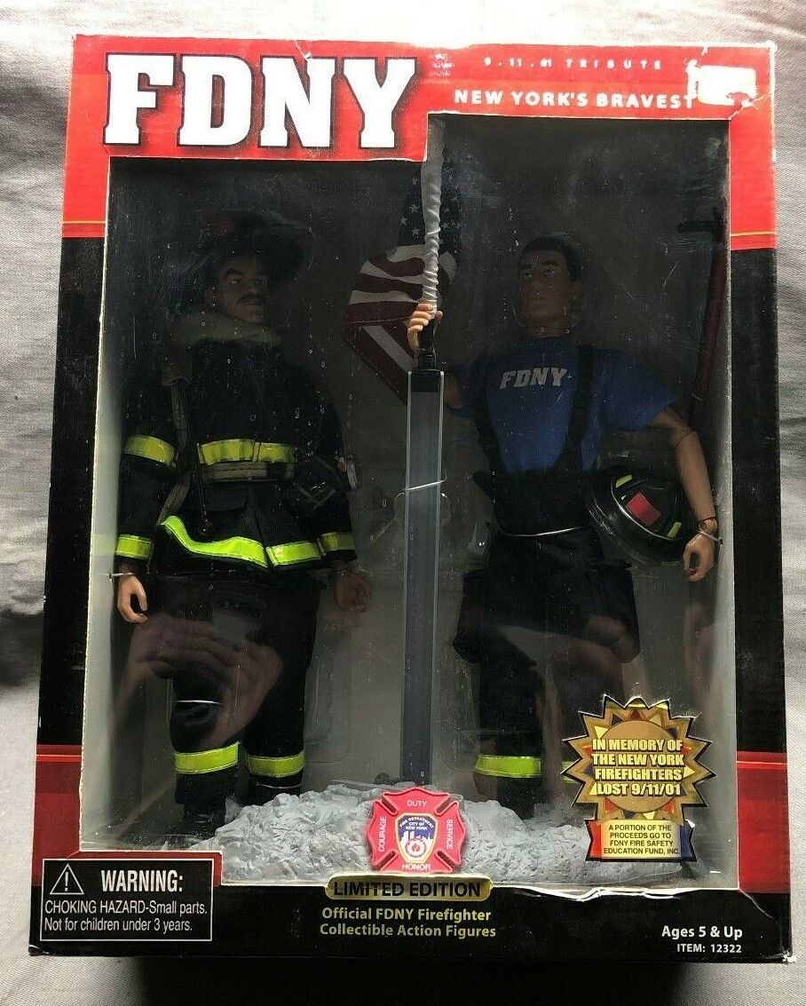 FDNY Firefighter 9/11 Tribute New York’s Bravest Collectible Action Figures