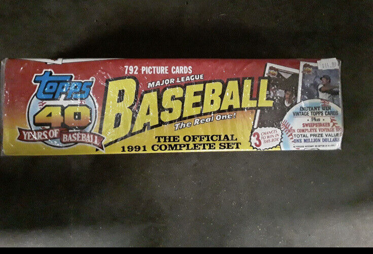 1991  TOPPS  BASEBALL  FACTORY  SEALED  COMPLETE  SET