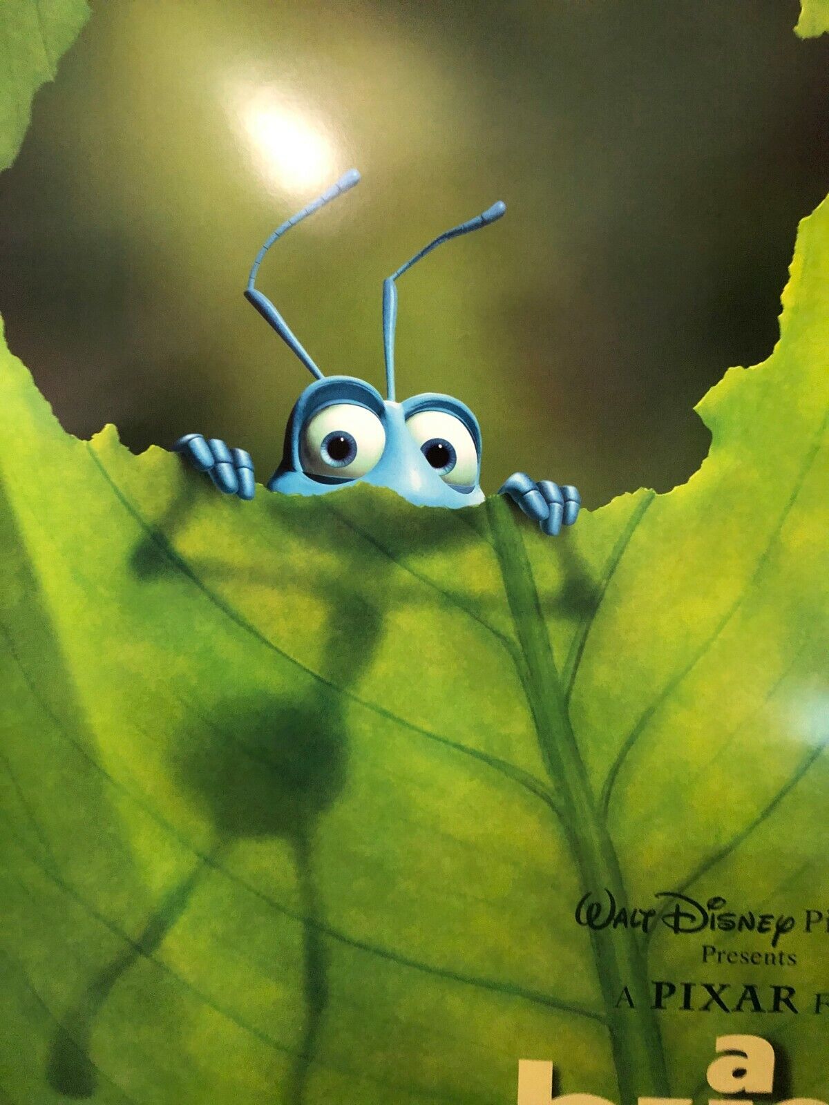 "A Bug's Life" Original Movie Theater Promo Poster 1998 Classic Disney Pixar 