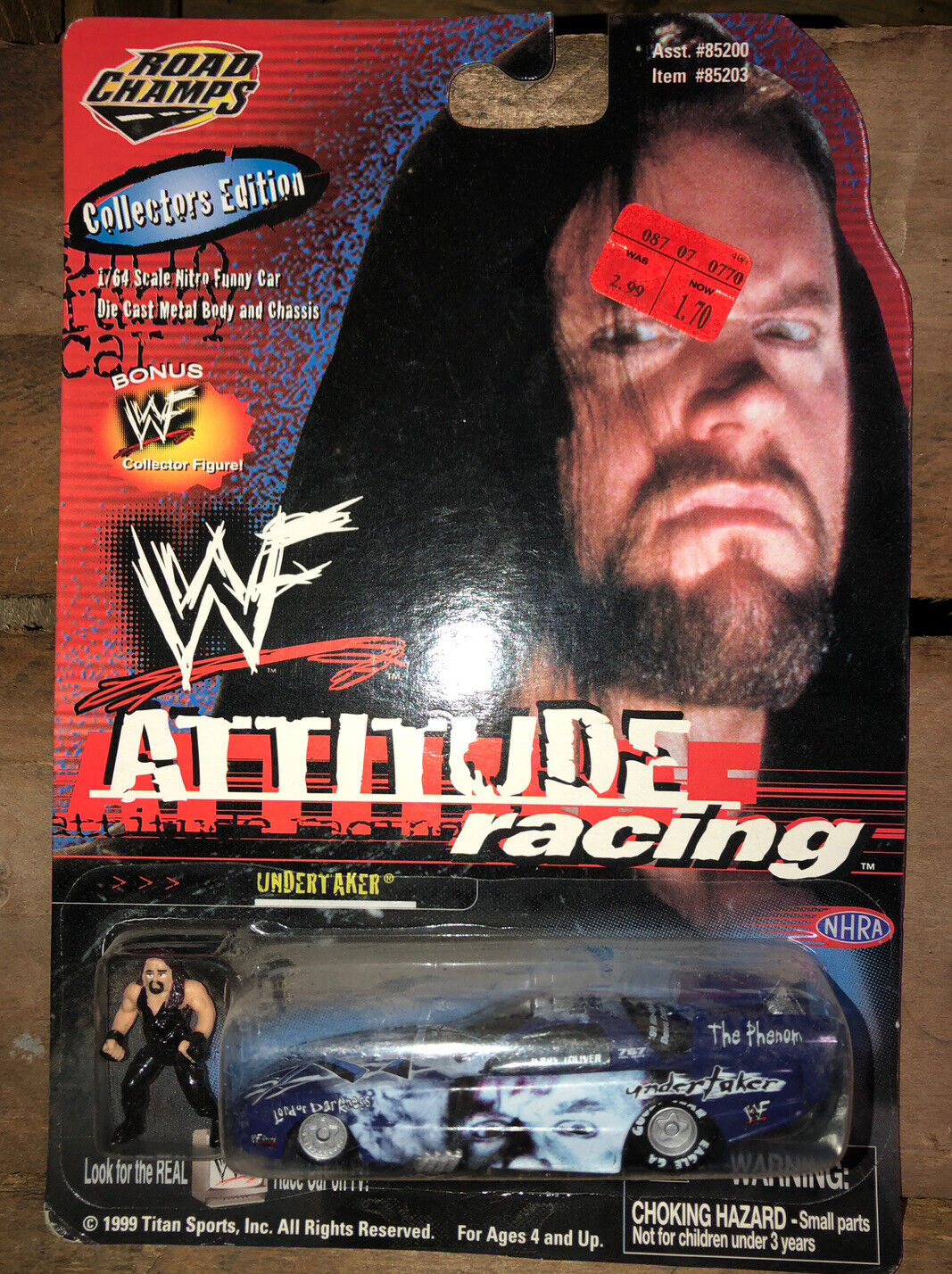 1999  Road Champs Titan Sports Undertaker Some Shelf Wear See Pics  1:64- 