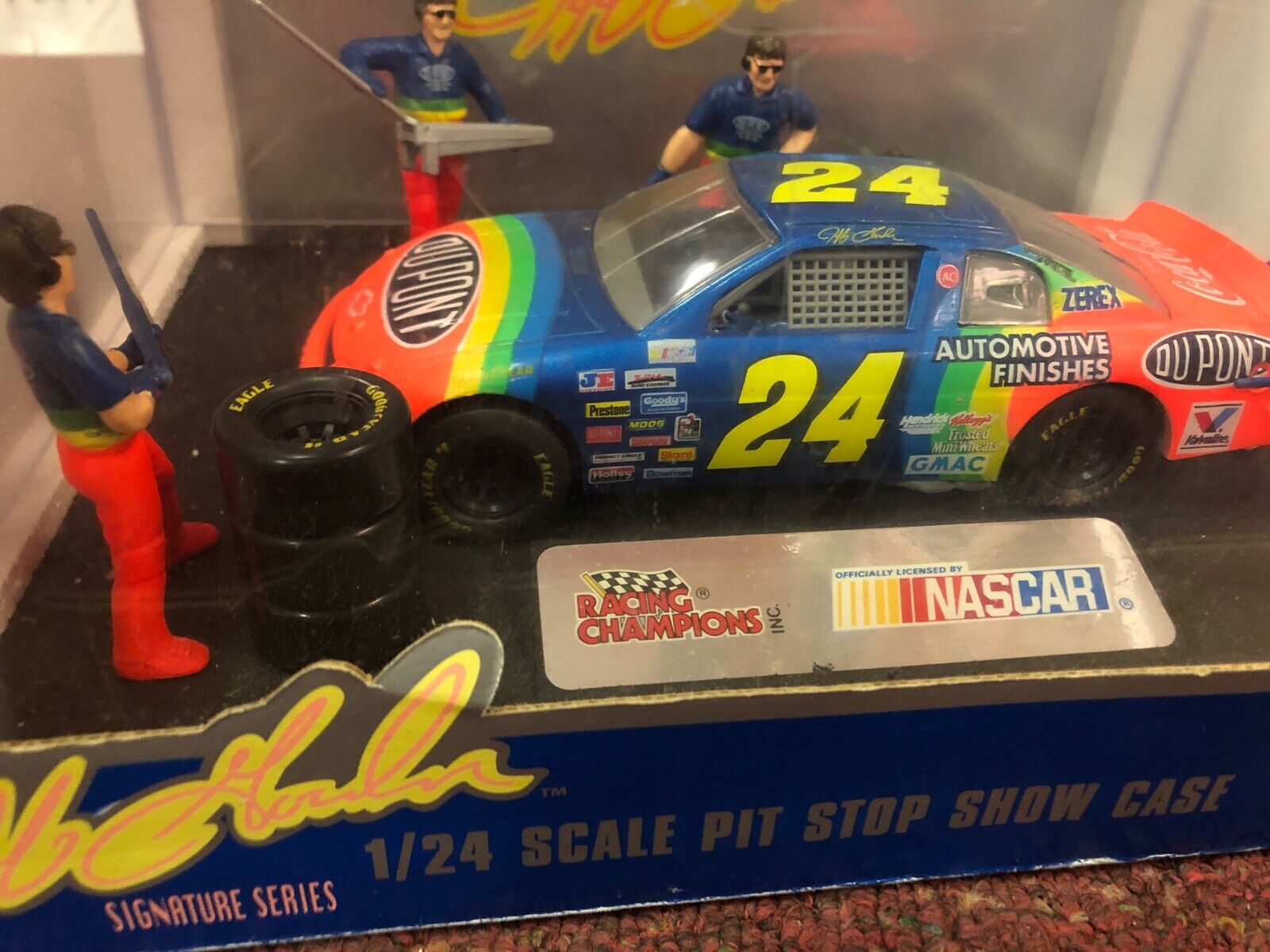 1995 Racing Champions Jeff Gordon Pit Crew Stop Show Case Die Cast Car 1:24 Case