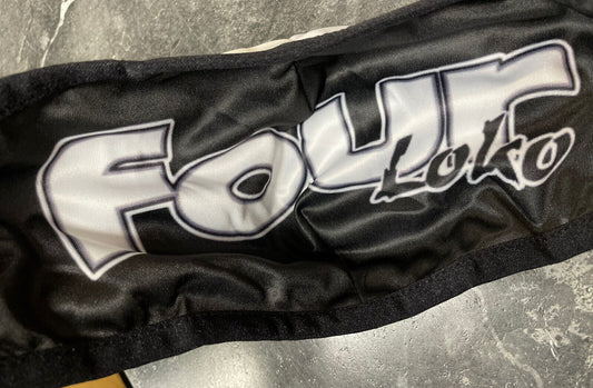 FOUR LOKO BLACK WHITE DRINK ENERGY BLACK WHITE MERCH MASK Washable Custom