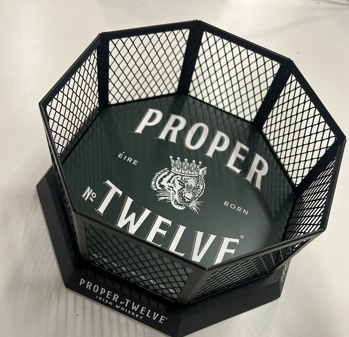 Collectible Proper Twelve Irish Whiskey Shooter Tray Shot MMA UFC Fighting Ring